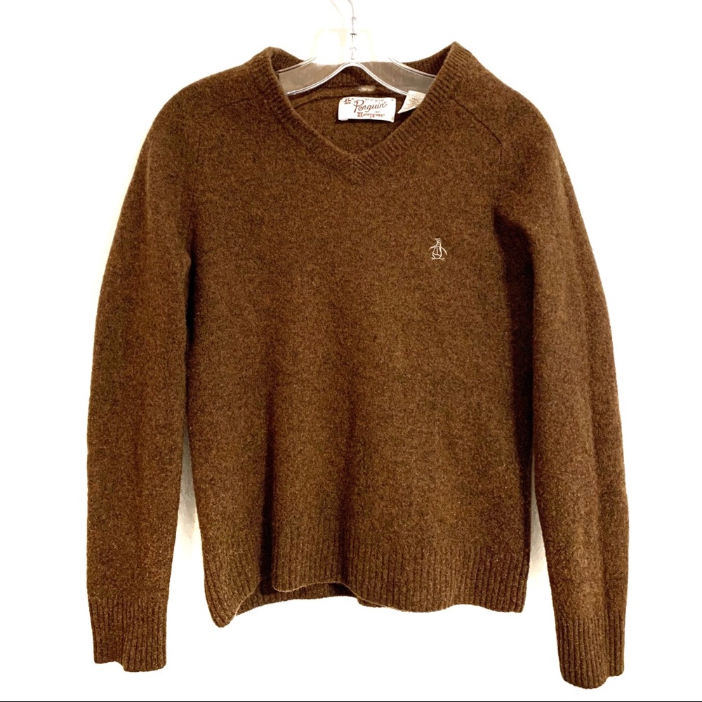 Original Penguin 100% Lambswool V-Neck Sweater